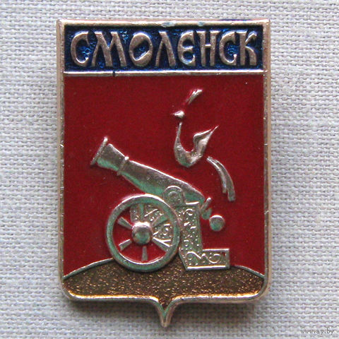 Значок герб города Смоленск 14-14