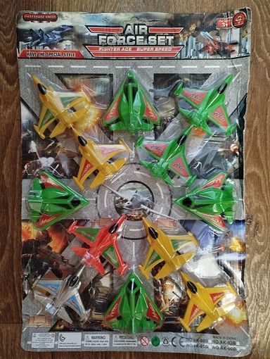 Набор игрушек. Самолётики- (12)шт.