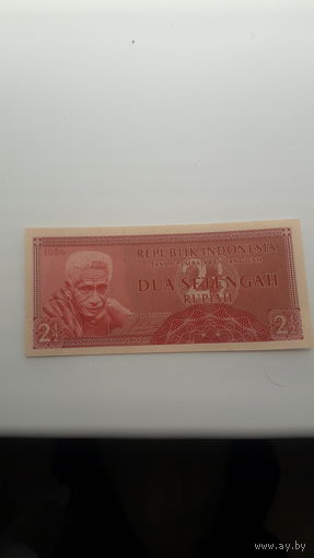 ИНДОНЕЗИЯ 2.5 руппи 1956 год