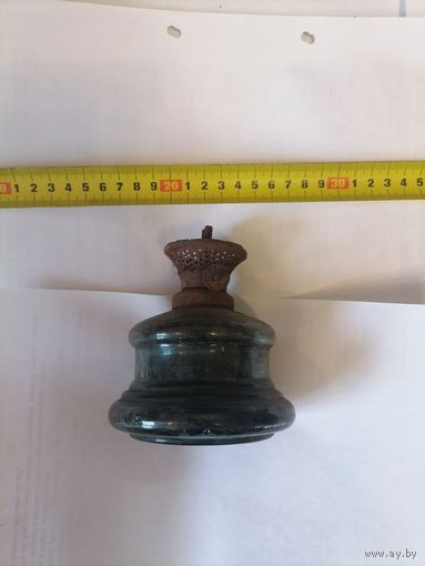 Старая стекляная керовиновая лампа