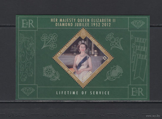 Монархия Гибралтар /Gibraltar 2012** Бриллиантовый юбилей 60 лет коронации Королева Елизавета II