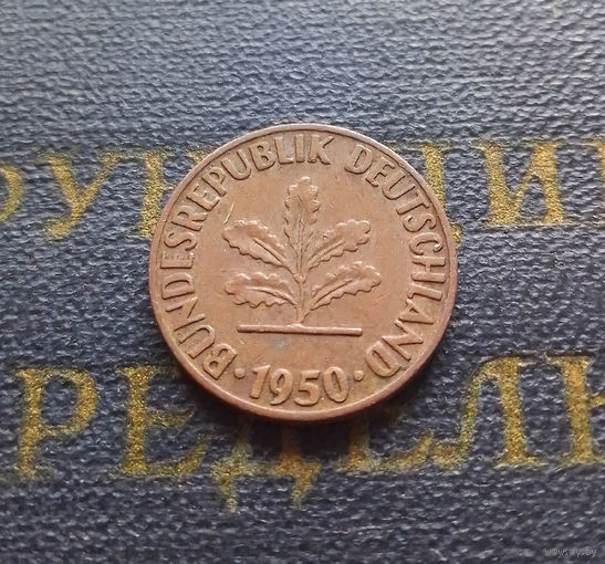 1 пфенниг 1950 (D) Германия ФРГ #23
