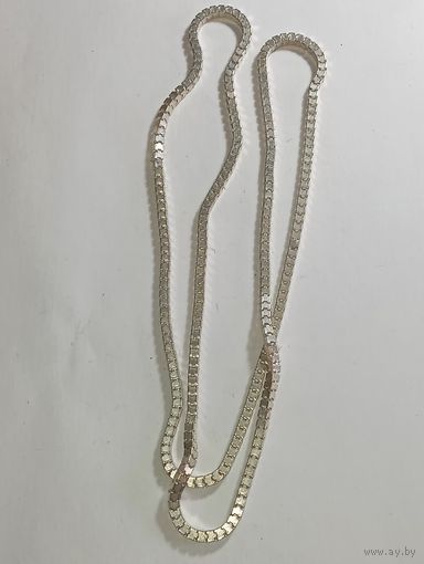 Цепочка змейка  . Распродажа винтажный бижутерии с рубля !