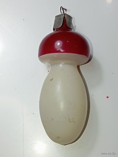 Ёлочная игрушка - Гриб , СССР .