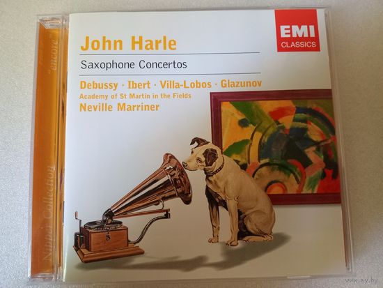 (cd) John Harle - Debussy, Villa-Lobos, Ibert ( Academy Of St. Martin In The Fields, Neville Marriner) – Concertos Pour Saxophone