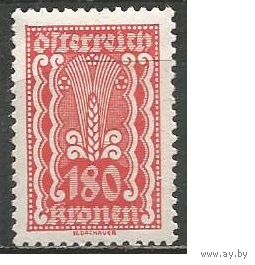 Австрия. Символика. Колосок. 1922г. Mi#382.