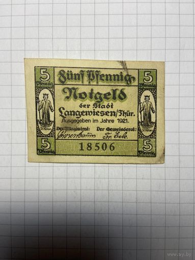 Нотгельд 5 пфеннигов Германия-3012