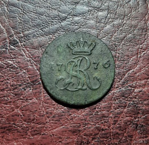 Полугрош 1776 ЕВ. 1/2 гроша 1776 г. Тираж 52 134 шт. С 1 рубля!