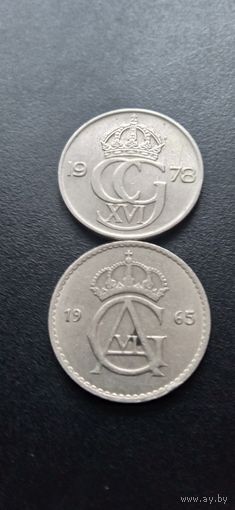 Швеция 50 эре 1965, 1978 г.г.