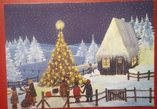 Новогодняя открытка. ЮНИСЕФ.