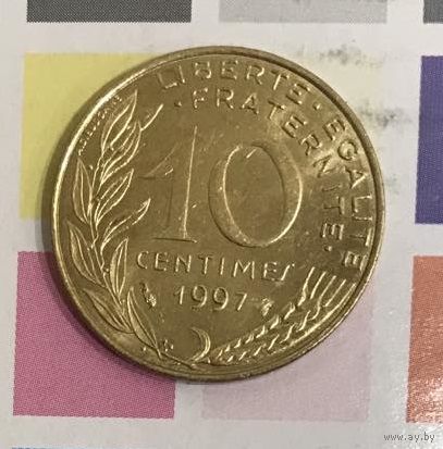 Франция 10 сантимов  1997 B