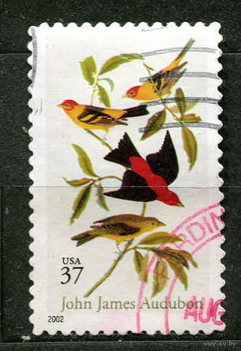 Птицы Луизианы. США. 2002. Полная серия 1 марка