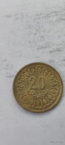 Тунис 20 милим 1960
