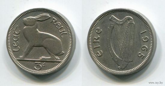 Ирландия. 3 пенса (1965, XF)