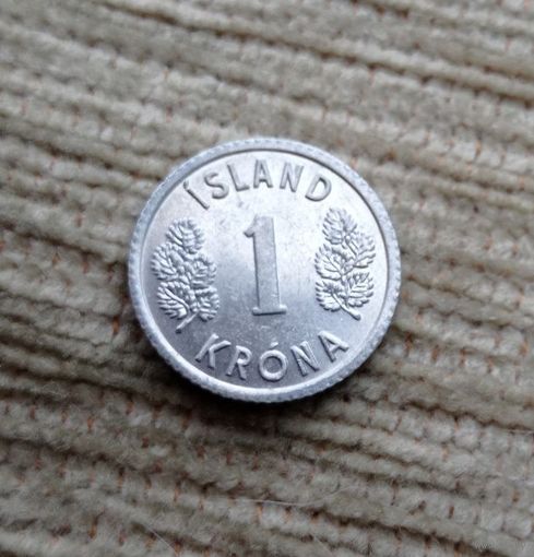 Werty71 Исландия 1 крона 1977