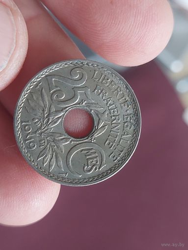 25 сантимов франция 1919