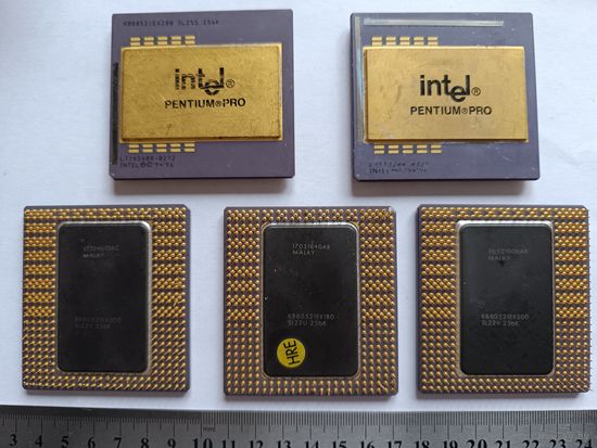 Процессор керамический Intel pentium pro (Пентиум ПРО). Цена указана за весь лот (5шт).