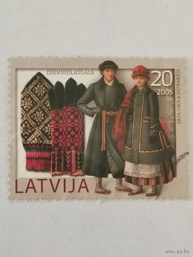 Традиционная зимняя одежда Латвии - варежки