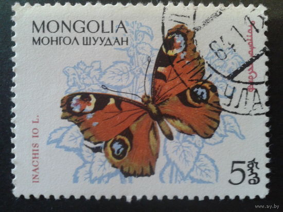 Монголия 1963 бабочка