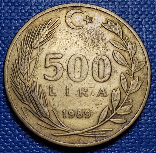 Турция 500 лир 1989 г.