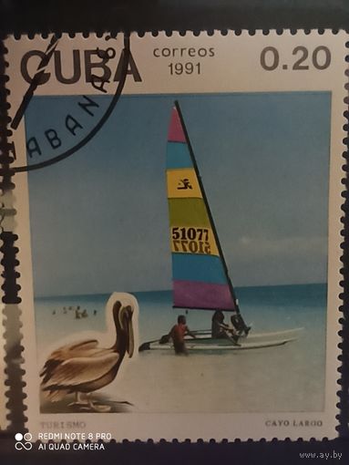 Куба 1991, туризм, яхта