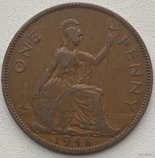 Великобритания 1 пенни 1948 г.