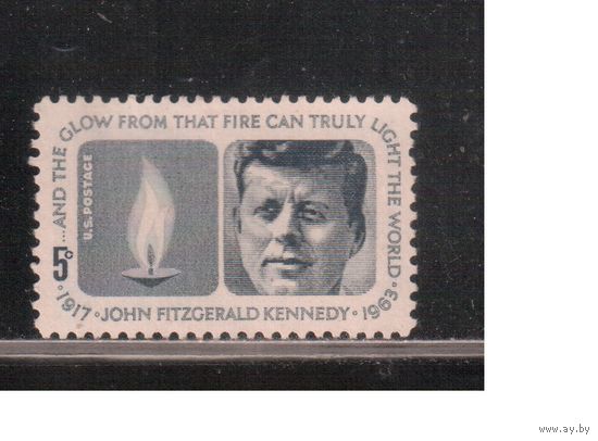 США-1964, (Мих.860) , * (без клея) , Личности , Кеннеди(одиночка),