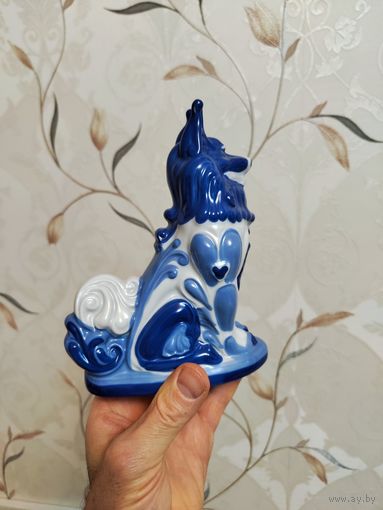 Статуэтка фарфор собака Богданов мфз
