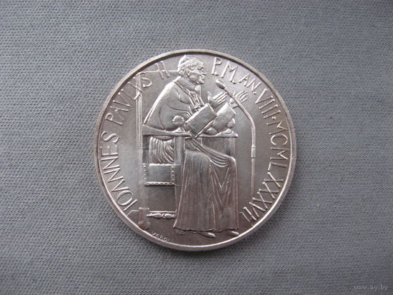 Ватикан 1000 лир 1986 - MCMLXXXVI Иоанн Павел II от 1 рубля без МЦ