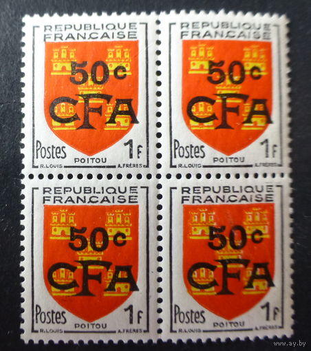 Франция\1702\ Реюньон герб Французские колонии MNH