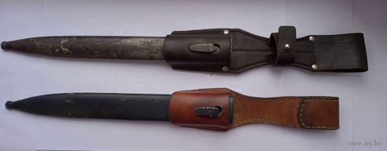 Ножны 2 штуки с  кожаными ремнями
