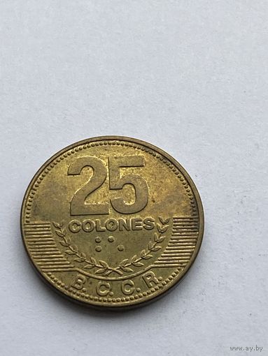 25 колонов 2017 г., Коста-Рика