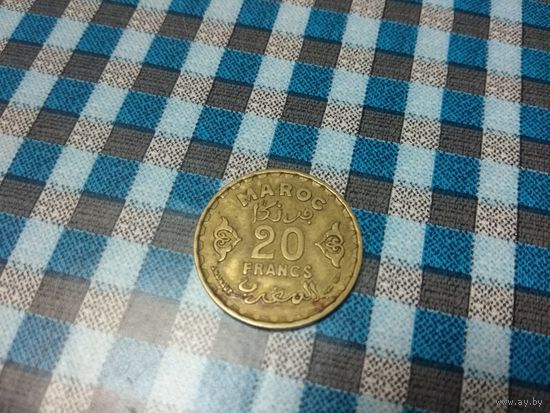 Марокко 20 франков, 1371 (1952) года 45