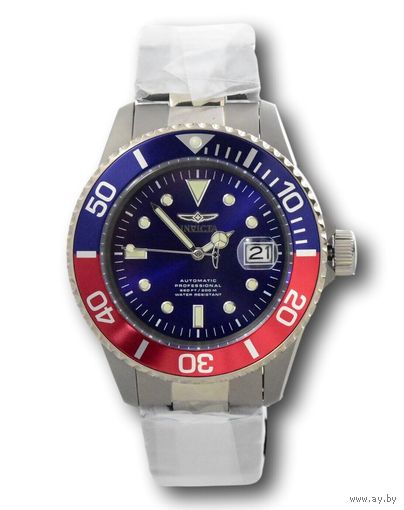 Титановые часы Invicta Pro Diver Titanium 45 мм, новые. Механика, автоподзавод, полностью из титана, водостойкость WR 200 м по ISO 22810.