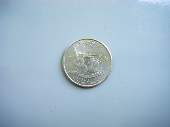 Квотер (25 центов) США 2002г. ТЕННЕСИ. D.
