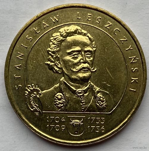 Польша 2 злотых 2003 г. Станислав I Лещинский