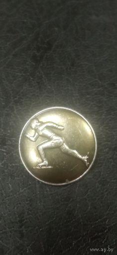 Значок конькобежный спорт