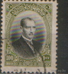Марка из серии 1926г. Турция "Мустафа Кемаль Ататюрк"