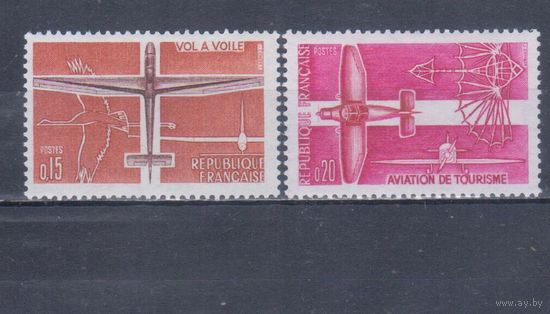 [236] Франция 1962. Авиация.Планер.Самолет. СЕРИЯ MNH