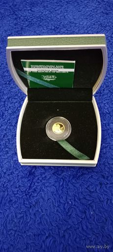 Золото . Белорусский балет 10 рублей 2005 год . Belarusian Ballet 10 rubles year 2005 . Беларускі балет 10 рублёў 2005 год . 1.24 грамма . Проба золота 999.9 . Футляр + сертификат .