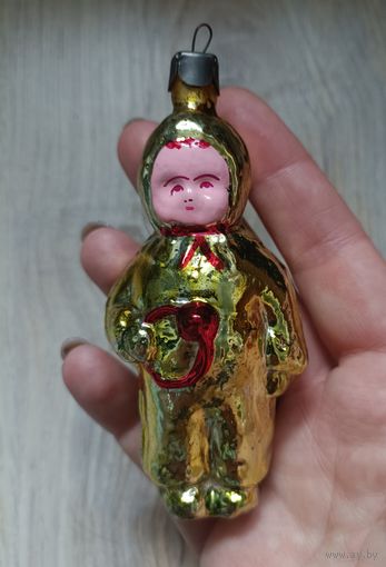 Елочные игрушки, стекло, ребенок, малыш с погремушкой