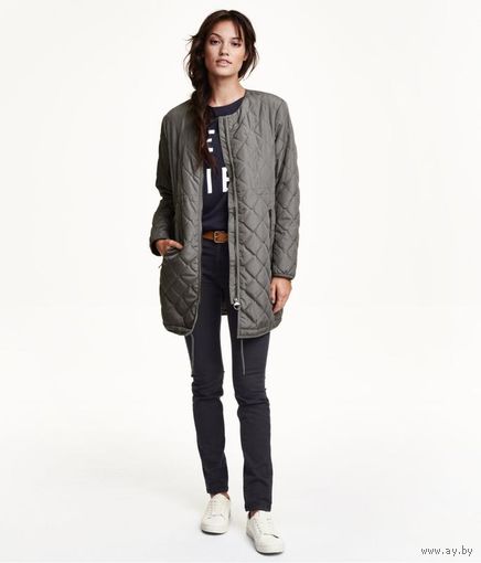 Стеганая куртка H&M Оверсайз