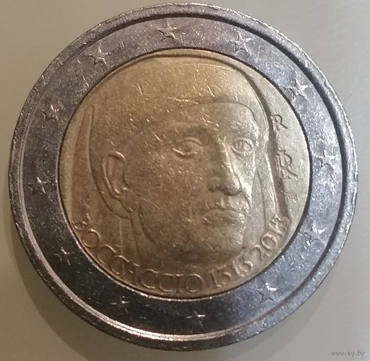 Италия 2 евро 2013 год. 700 лет со дня рождения Джованни Боккаччо