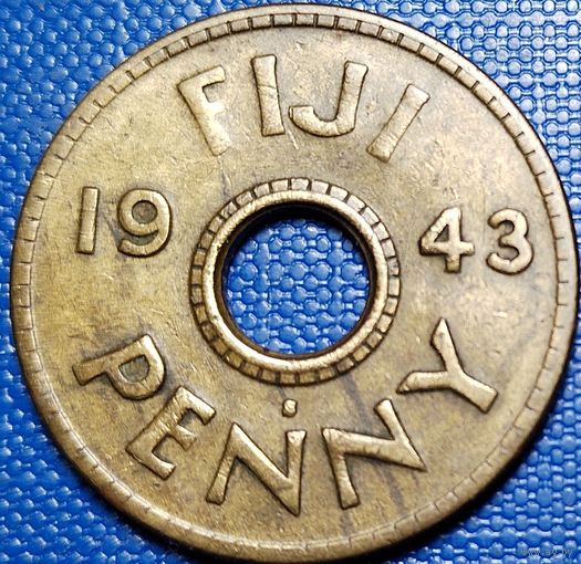 Фиджи 1 пенни 1943 г.