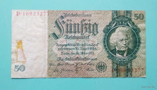 Банкнота 50 марок  Германия 1933 г.