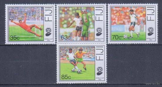 [364] Фиджи 1989. Спорт.Футбол.Чемпионат мира. СЕРИЯ MNH. Кат.10 е.