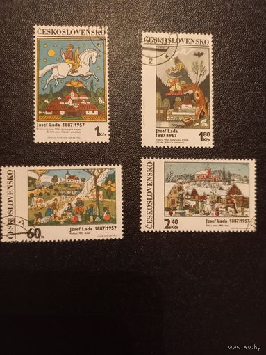 Картины Йозефа Лада. Чехословакия. 1970