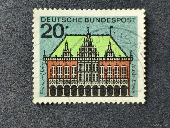 Германия 1964. Столицы земель Федеративной Республики Германия. Рыночный зал, Бремен