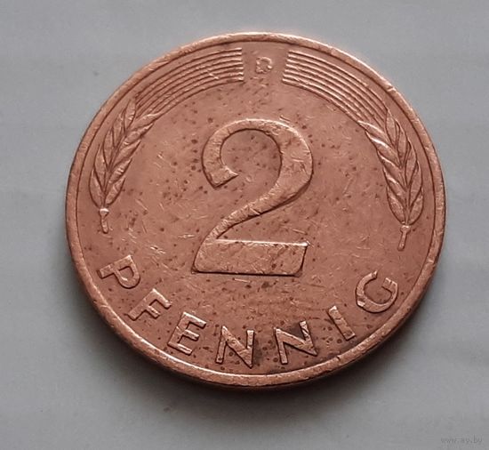 2 пфеннига 1991 г. D. ФРГ