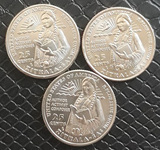 25 центов 2024 P D S Зиткала-Ша Американские женщины